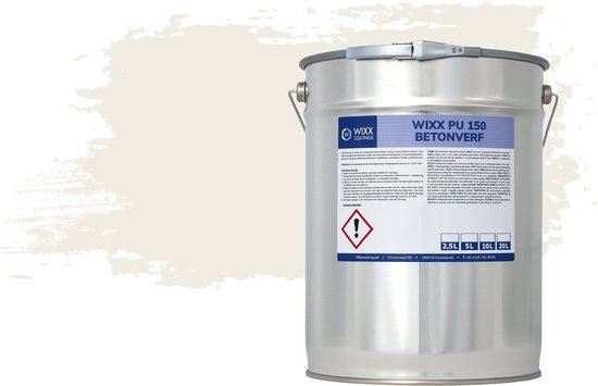 Wixx PU 150 Betonverf - 2.5L - RAL 9010 | Zuiver Wit