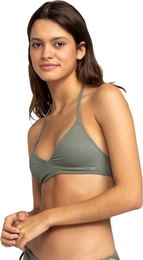 Roxy Shiny Wave Tri Bikini Top - Agave Green