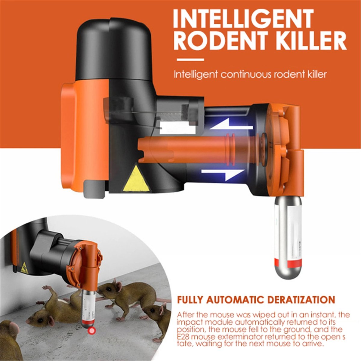Kit De Mangeoire à Graisse Pour Oiseaux – Piège à Souris Et Rat Humain CO2 – Acier Inox