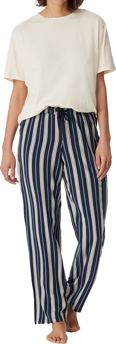 Schiesser Dames pyjama Night & Home creme