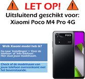 Hoesje Geschikt voor Poco M4 Pro 4G Hoesje Siliconen Cover Case - Hoes Geschikt voor Xiaomi Poco M4 Pro 4G Hoes Back Case - Donkerblauw