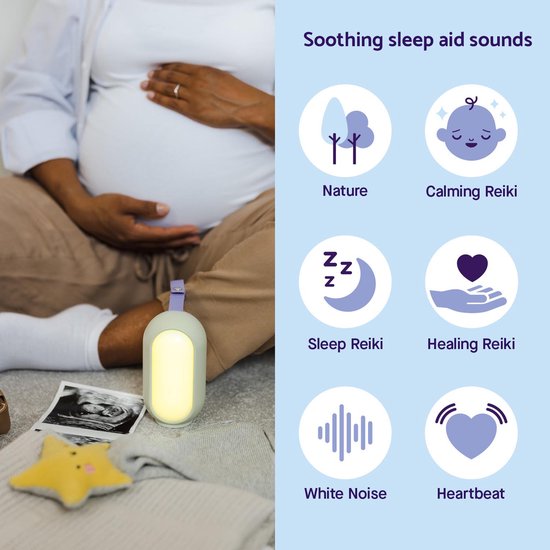 Lampe Nite Nite avec son reiki | y compris un soulagement apaisant | différentes couleurs de lumière | ClevaMama