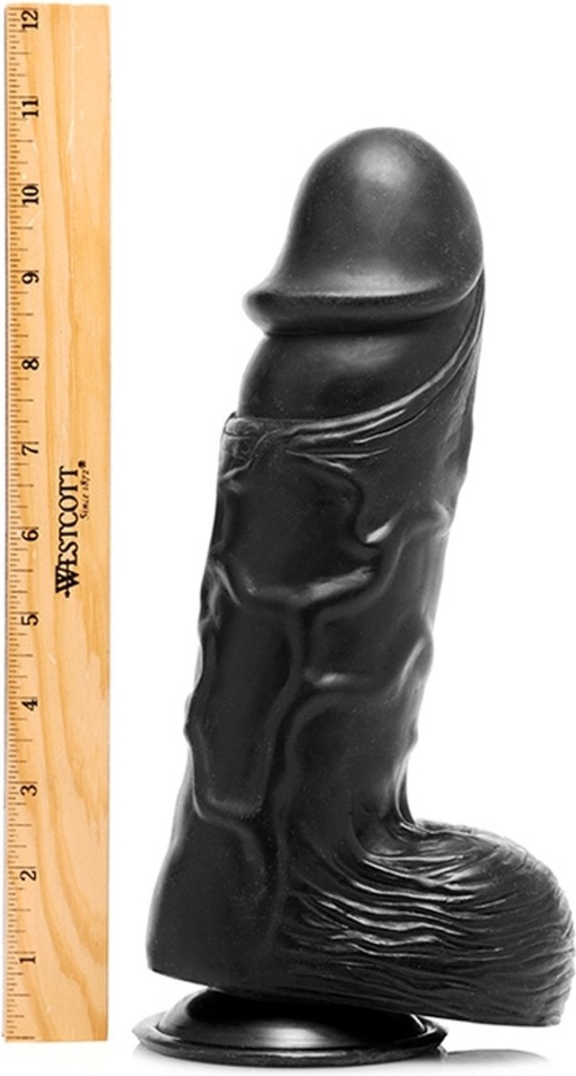 Realistische Dildo Master Cock Zwart - Grote Zwarte Dildo - Anaal Dildo Zwart