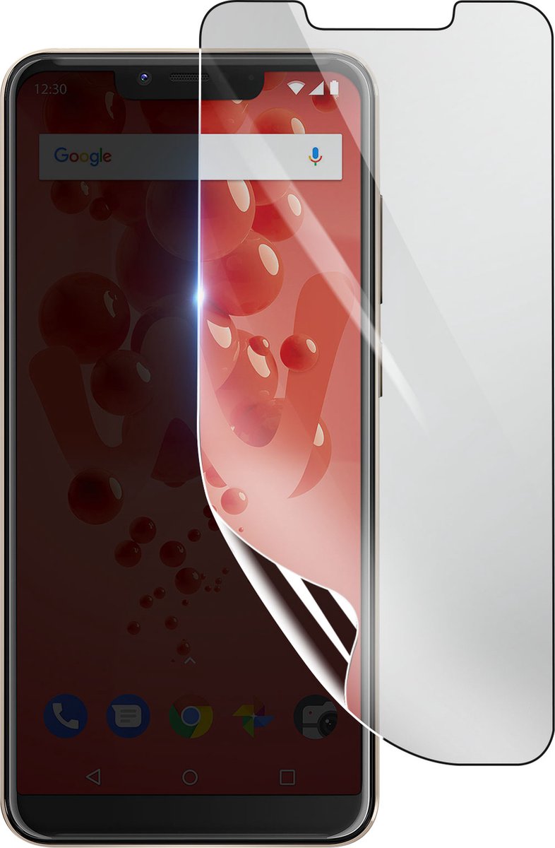 3mk, Geschikt voor Wiko View 2 Go, Schokbestendige Hydrogel Screenprotector, Transparant