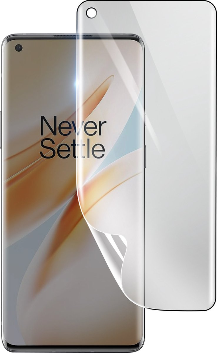 3mk, Geschikt voor Oneplus 8 Pro, Schokbestendige Hydrogel Screenprotector, Transparant