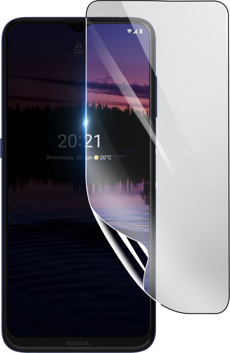 3mk, Geschikt voor Nokia G20, Schokbestendige Hydrogel Screenprotector, Transparant