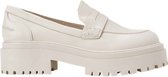 Mangará Dames schoenen Carvalho Geitenleer - 6cm Blokhak - Beige - Maat 39