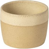 Kitchen trend - Arenito - koffie kop - zandgeel - set van 6 - 8.7 cm rond