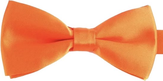 Noeud papillon Casual Double épaisseur tissé (Oranje/ Orange) 12 x 6 cm