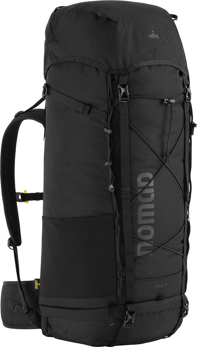 NOMAD® Arran 70 liter Zwart | Backpack Dames & Heren | Hiking - Trekking Rugzak | Verstelbaar Rugsysteem op Prijzenvolger.com