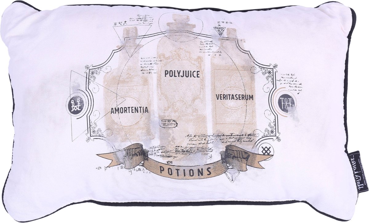 Crème en kaki HARRY POTTER kussen