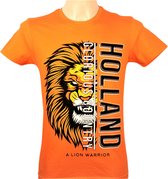 T-shirt Oranje Leeuw - Heren - Volwassenen - Koningsdag - EK/WK - Olympische Spelen - Een Stuk - Maat S