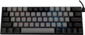 White Shark compacte gaming keyboard Wakizashi - grijs zwart - mechanisch blauwe switch - RGB