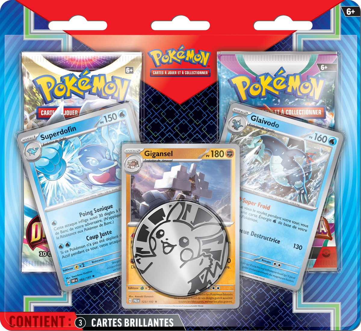 The Pokémon Company Pokémon JCC Blister amélioré de 2 boosters (avril 2024)