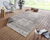 Flycarpets Omkeerbaar Vloerkleed - Biri - Zwart / Creme - 200x290 cm