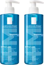 La Roche-Posay Effaclar Gel Purifiant - 2x400ml - peau à imperfections