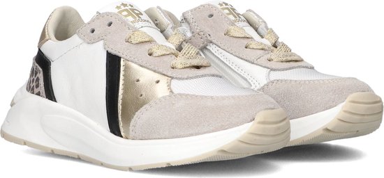 Pinocchio P1552 Lage sneakers - Leren Sneaker - Meisjes - Wit - Maat 28