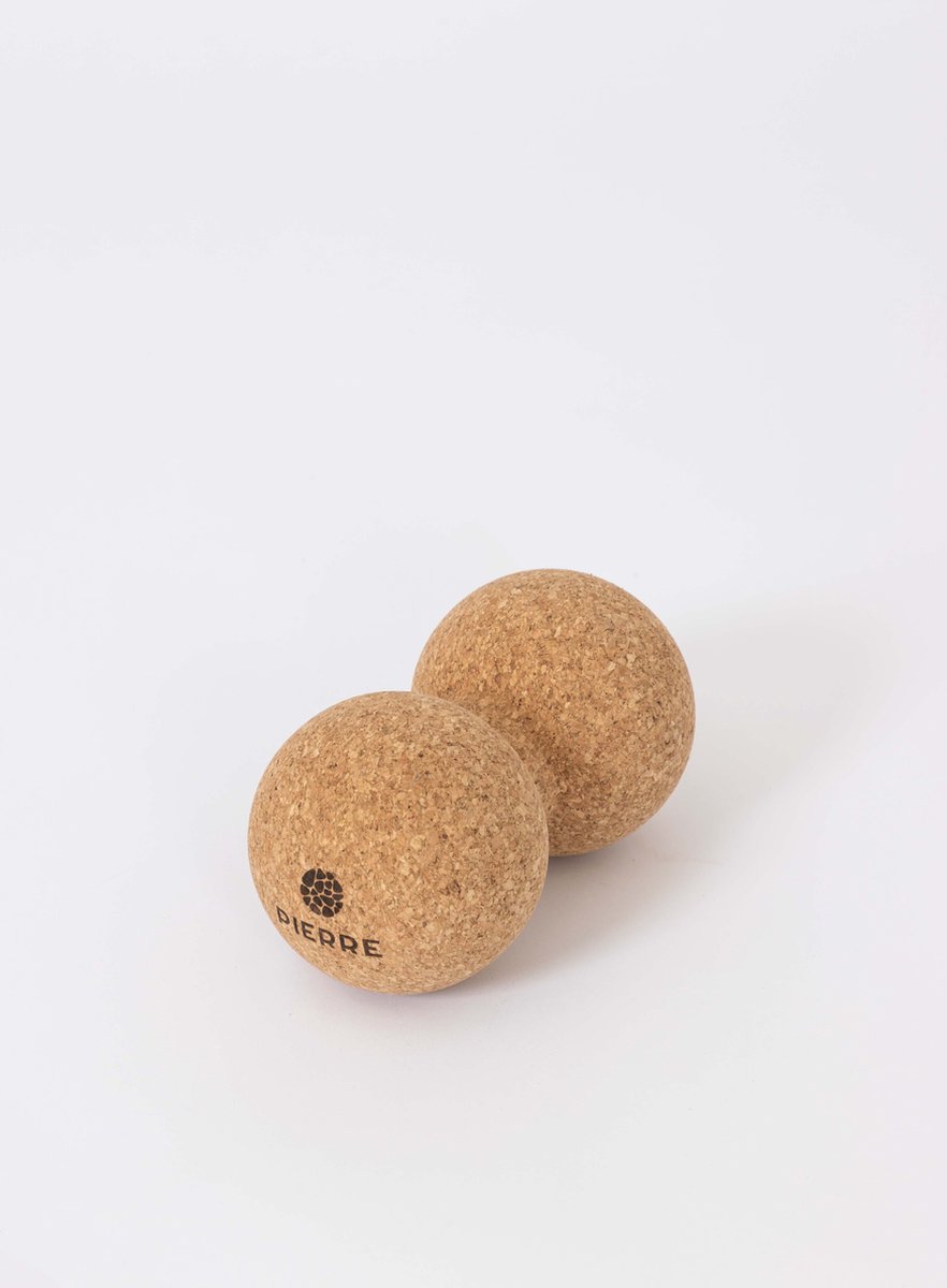 Goedkoopste Pierre Sports Peanut Ball - Duo Massagebal - Natuurlijke Kurk - 8cm diameter