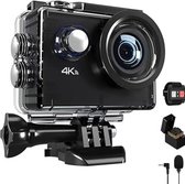 Vlog Camera voor Kinderen en Volwassenen - Vlog Camera's voor Beginners en Professionals - Bodycam - Action Camera - Zwart - 4K Kwaliteit