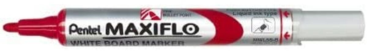 Liquid chalk markers Pentel Maxiflo MWL-5S Rood 12 Stuks