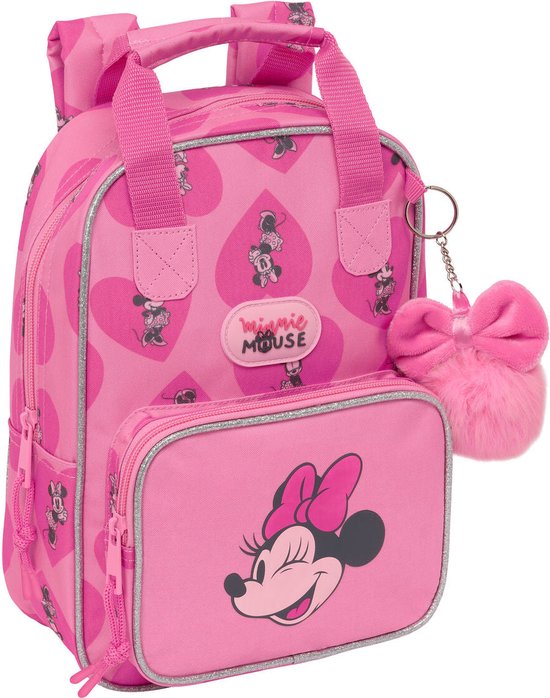 Schoolrugzak Minnie Mouse Loving Roze 20 x 28 x 8 cm