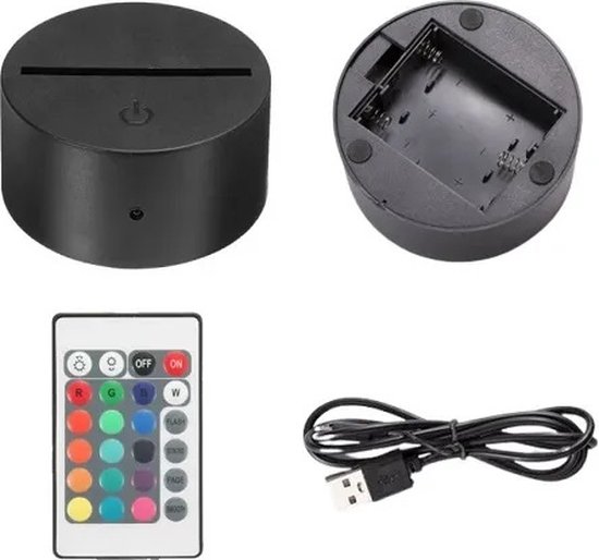 Voetbal led lamp met naam - Kinderkamer - nachtlamp - gepersonaliseerd - cadeau van Merkloos — afbeelding 2