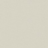 Uni kleuren behang Profhome 387126-GU vliesbehang hardvinyl warmdruk in reliëf licht gestructureerd in used-look mat beige zijdegrijs 5,33 m2