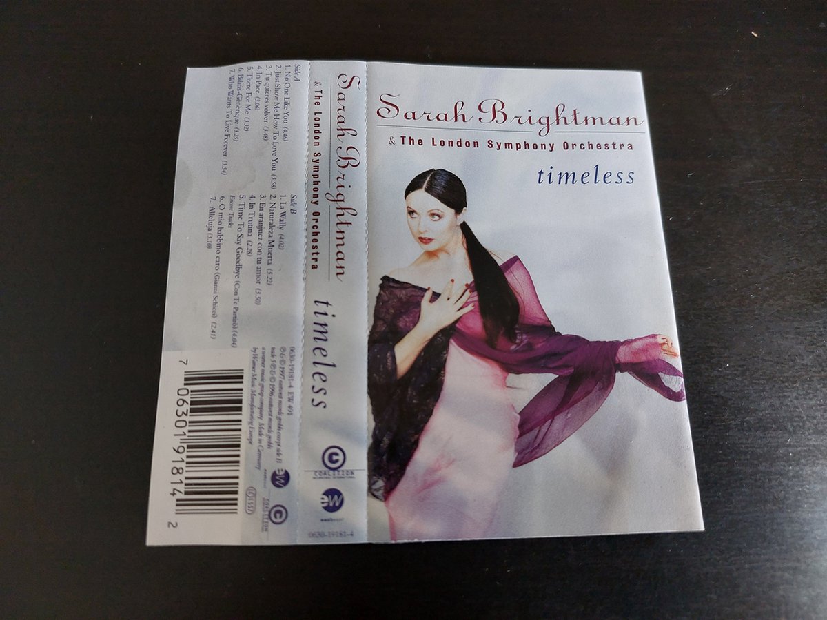 SARAH BRIGHTMAN & THE LONDON SYMPHONY ORCHESTRA - TIMELESS (CASSETTEBANDJE)
