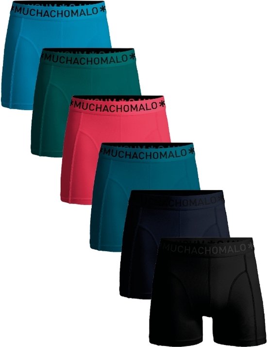 Muchachomalo Heren Boxershorts - 6 Pack - Maat L - 95% Katoen - Mannen Onderbroeken