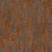 Ton sur ton behang Profhome 326511-GU vliesbehang licht gestructureerd tun sur ton glimmend oranje koper bruin 5,33 m2