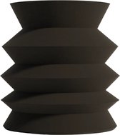 Vase Fiastra Brescia - Black Edition - Objet design - 15x15x19 cm - Étanche - Elegant