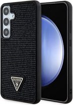 Guess Rhinestones Triangle Logo Back Case - Geschikt voor Samsung Galaxy S24 Plus (S926) - Zwart