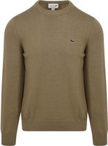 Lacoste - Pullover Groen Beige - Heren - Maat XL - Regular-fit