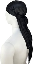 BamBella® Durag - Zwart - Fijn dun Satijn- - Haarnetjes - Wave Cap - Hoofddoek - doek - Soft - Weave hoofd sjaal