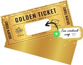 Mikki Joan | Gouden Ticket Kraskaart | Personaliseer met Eigen Tekst voor Verjaardagen, Bioscoopbonnen, Liefdesverklaringen & Speciale Boodschappen | Kraskaart | Inclusief envelop