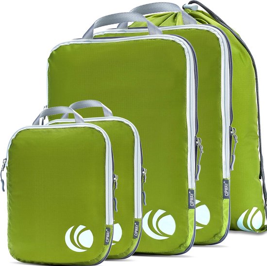 Gzvxuny Compressie verpakking kubussen voor koffer, uitbreidbare koffer organizer tassen, 5