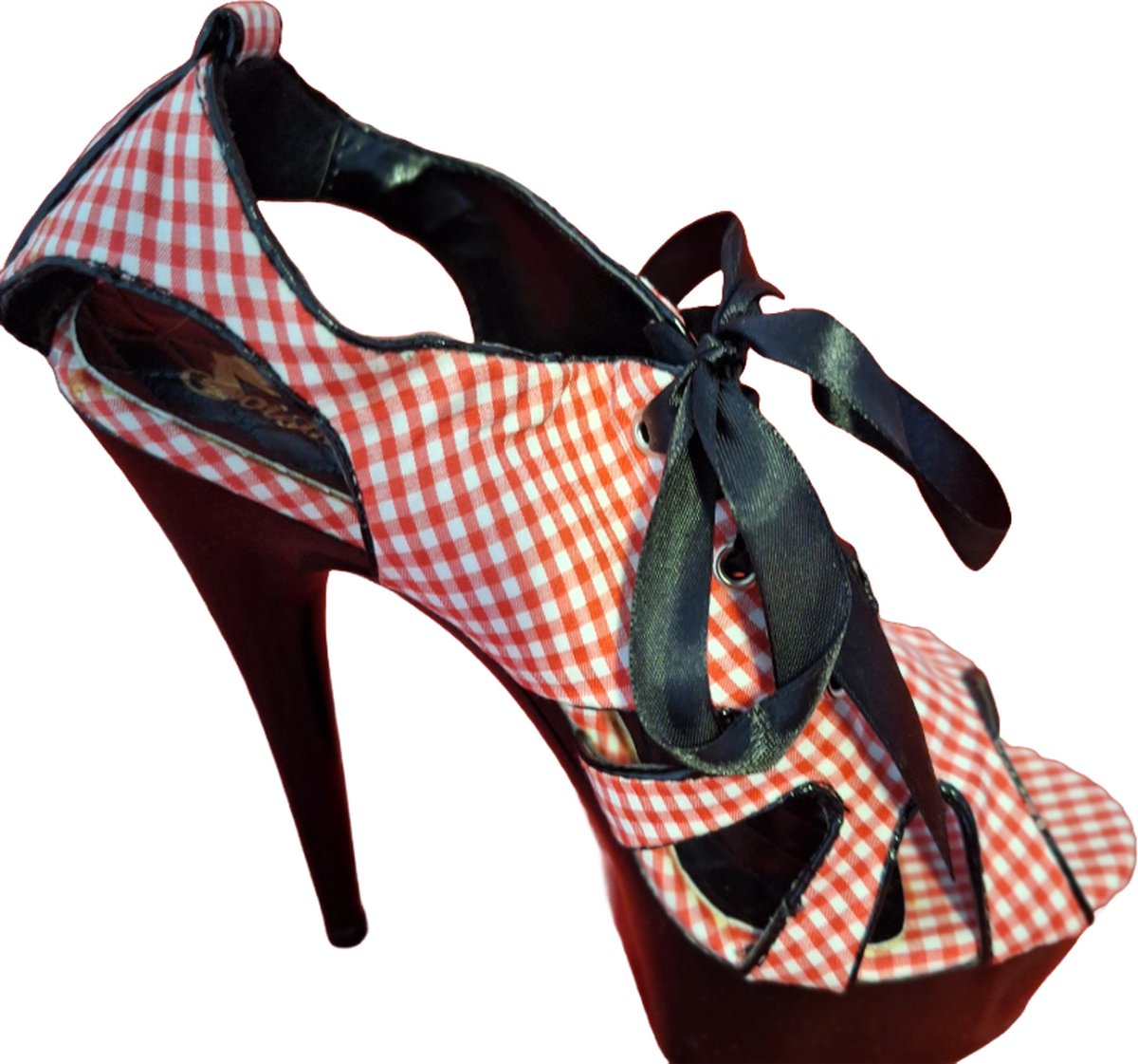 SOISBELLE RUITJES PUMPS PINK/RED SIZE 36
