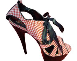 SOISBELLE RUITJES PUMPS PINK/RED SIZE 36