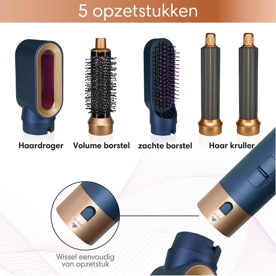 LYNEX Airstyler Krultang 5 in 1