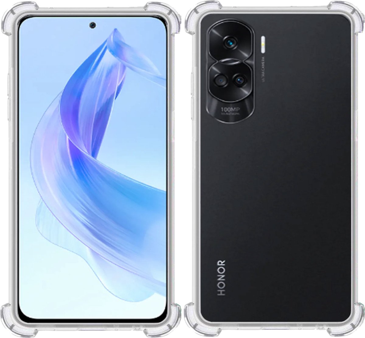 Hoesje geschikt voor Honor 90 Lite – Extreme Shock Case – Case Transparant