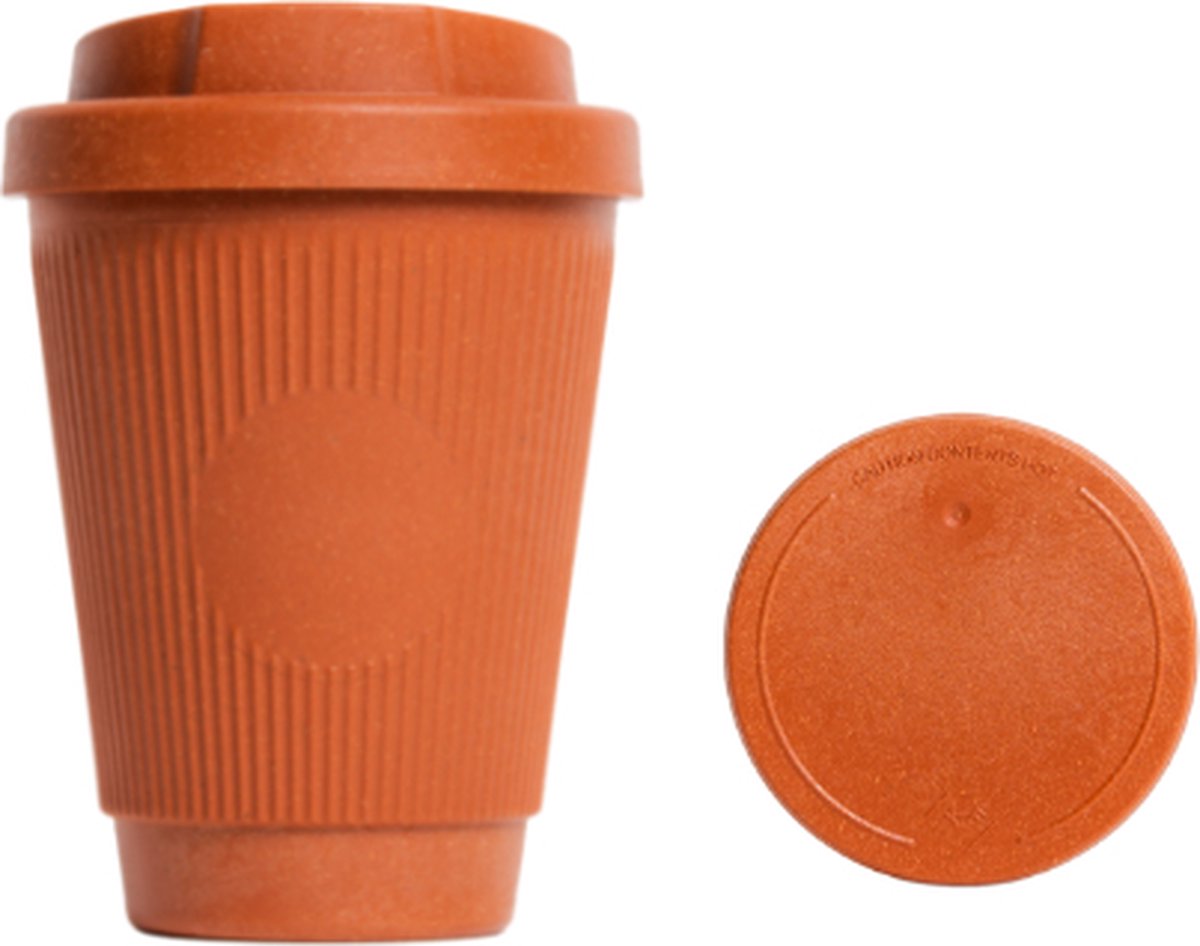 Goedkoopste Kaffeeform Essential - Herbruikbare Koffiebeker met Afgesloten Cap - Cayenne - Lichtgewicht & Robuust - Warmhoudfunctie - Plasticvrij
