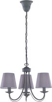 LED Hanglamp - Hangverlichting - Trion Citra - E14 Fitting - 3-lichts - Rond - Beton - Aluminium - BES LED