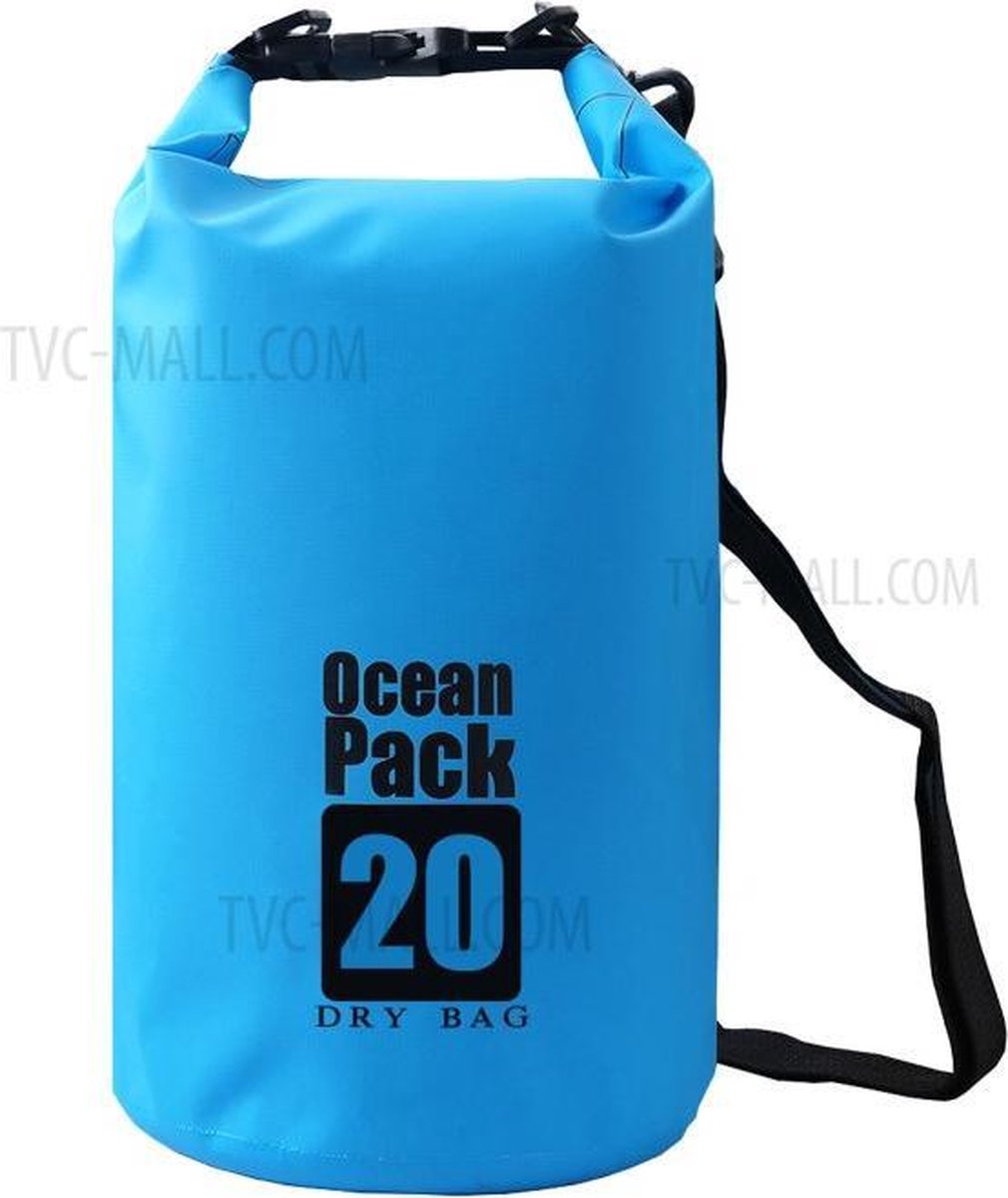 Ocean Pack 20 liter - Lichtblauw - Drybag - Outdoor Plunjezak - Waterdichte zak - Licht blauw