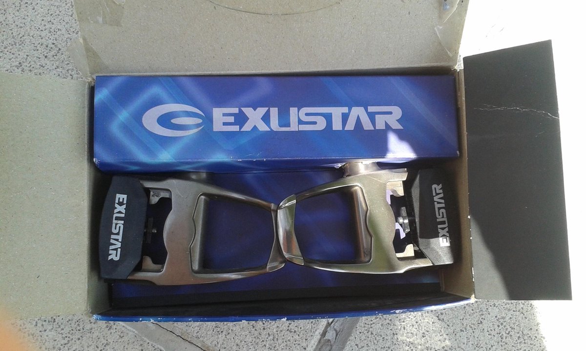 exustar clip-in pedals