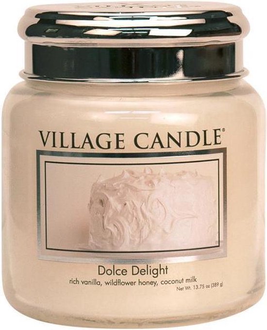 Village Candle Geurkaars - Dolce Delight Ø9,5 x 11 cm Wax Crème