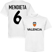 Valencia Mendieta 6 Team T-Shirt - Wit - 3XL