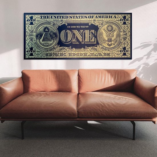 Schilderij One Dollar GOLD | | Schurk Design