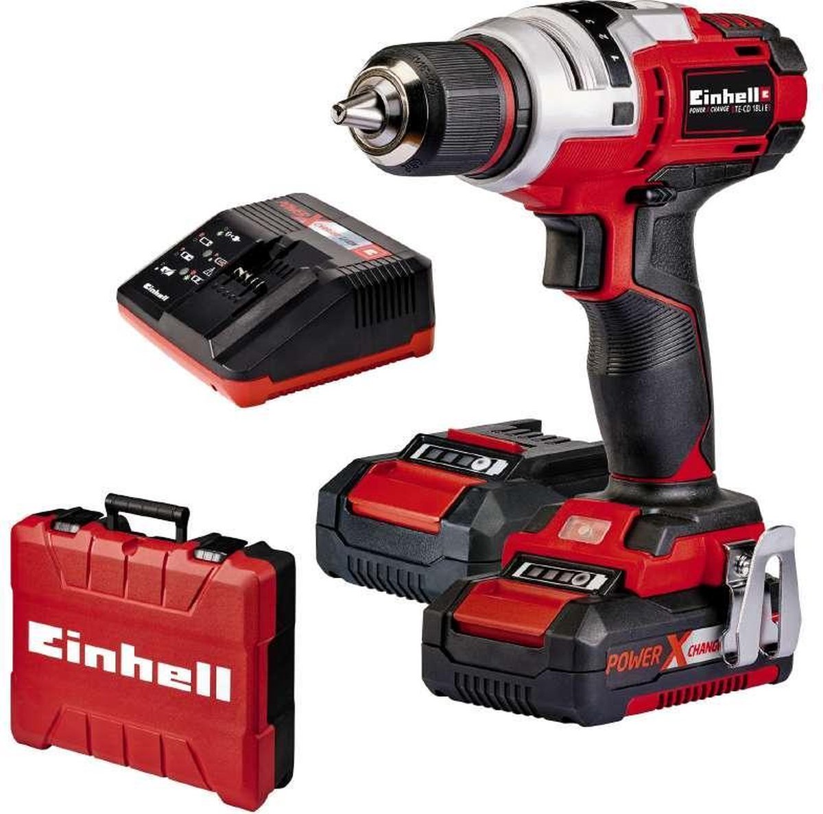 Einhell Säulenbohrmaschine Bt Tb 13 E Digital EINHELL TE-CD 18 Li E Kit 2.0 Ah Accu Boor-/Schroefmachine. 2 accu's