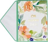 Kaart | Oh happy day | kaart zomaar | kaart + envelope - 2 stuks