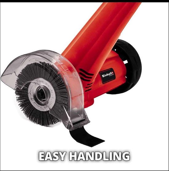 Einhell Elektrische Voegenreiniger GC-EG 1410 - 140 W - Stationair toerental 1200 t/min - Verwisselbare borstels - Geleidewiel - Incl. staal- en nylonborstel van Einhell — afbeelding 4